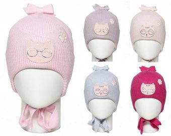 Шапка MADLEN 114/22 Д-384 CAT WITH GLASSES DEMI 50-52